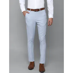 Louis Philippe Blue Regular Fit Trousers-picture-43