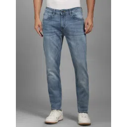 Louis Philippe Blue Slim Fit Solid Jeans-picture-32