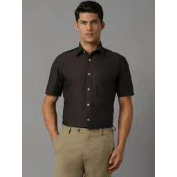 Louis Philippe Brown Cotton Regular Fit Printed Shirt-picture-36