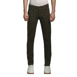 Louis Philippe Brown Cotton Slim Fit Jeans-picture-21