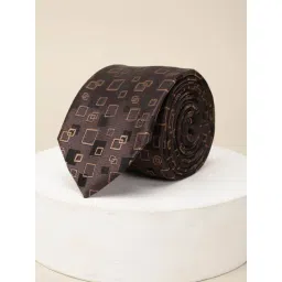 Louis Philippe Brown Embroidered Tie-picture-47