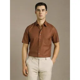 Louis Philippe Brown Regular Fit Shirt-picture-40