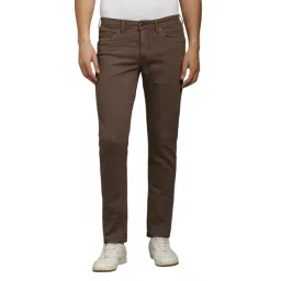 Louis Philippe Brown Slim Fit Jeans-picture-28