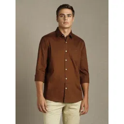 Louis Philippe Brown Slim Fit Shirt-picture-11