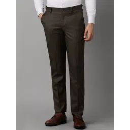 Louis Philippe Brown Slim Fit Trousers-picture-26