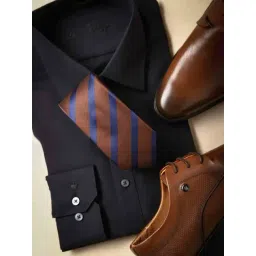 Louis Philippe Brown Striped Tie-picture-41