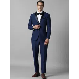 Louis Philippe Checked Slim-Fit Single-Breasted Two-Piece Formal Suit-picture-34