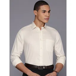 Louis Philippe Classic Fit Checked Pure Cotton Formal Shirt-picture-18