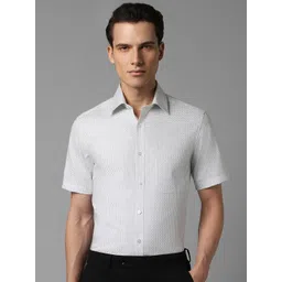 Louis Philippe Classic Fit Micro Checked Pure Cotton Casual Shirt-picture-16