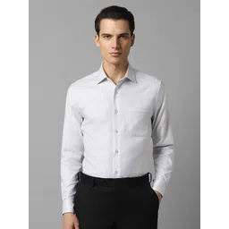Louis Philippe Classic Fit Striped Spread Collar Formal Shirt-picture-33