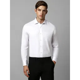Louis Philippe Classic Fit Textured Pure Cotton Formal Shirt-picture-30