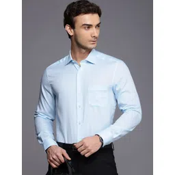 Louis Philippe Classic Pure Cotton Opaque Formal Shirt-picture-22