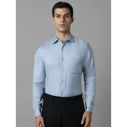 Louis Philippe Classic  Spread Collar Formal Shirt-picture-22
