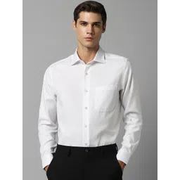 Louis Philippe Classic Spread Collar Long Sleeves Pure Cotton Formal Shirt-picture-21