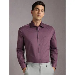 Louis Philippe Geometric Printed Long Sleeves Pure Cotton Formal Shirt-picture-13