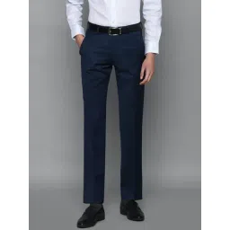 Louis Philippe Gods & Kings Navy Regular Fit Trousers-picture-29