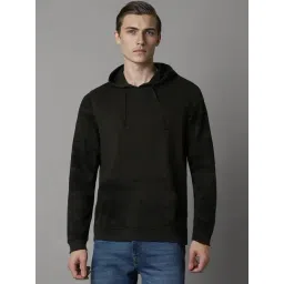 Louis Philippe Green Cotton Regular Fit Hooded Sweatshirt-picture-32