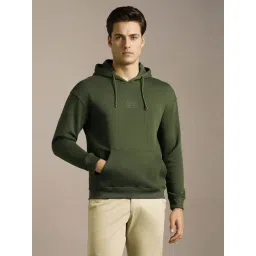 Louis Philippe Green Cotton Regular Fit Hoodie-picture-41