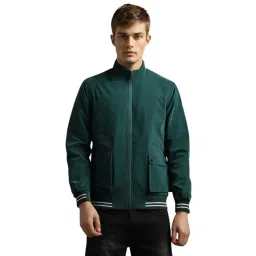 Louis Philippe Green Cotton Regular Fit Jacket-picture-25