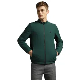 Louis Philippe Green Cotton Regular Fit Jacket-picture-26