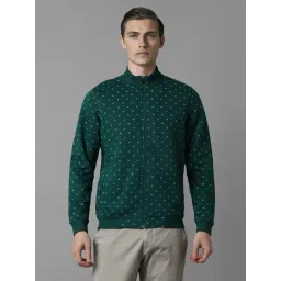 Louis Philippe Green Cotton Regular Fit Printed Sweatshirt-picture-24