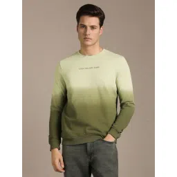 Louis Philippe Green Cotton Regular Fit Printed Sweatshirt-picture-19