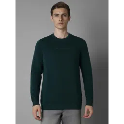Louis Philippe Green Cotton Regular Fit Sweatshirt-picture-19