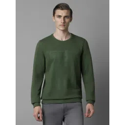 Louis Philippe Green Cotton Regular Fit Sweatshirt-picture-30