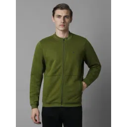 Louis Philippe Green Cotton Regular Fit Sweatshirt-picture-30