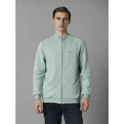 Louis Philippe Green Cotton Regular Fit Sweatshirt image 1