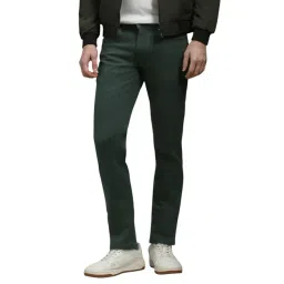 Louis Philippe Green Cotton Slim Fit Jeans-picture-30