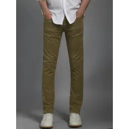 Louis Philippe Green Cotton Slim Fit Jeans-picture-37