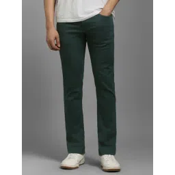 Louis Philippe Green Cotton Slim Fit Jeans-picture-36
