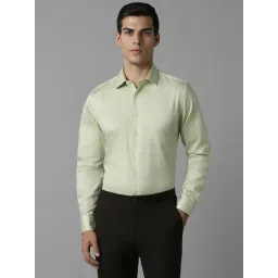 Louis Philippe Green Cotton Slim Fit Printed Shirt-picture-39