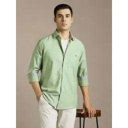 Louis Philippe Green Cotton Slim Fit Shirt-picture-39
