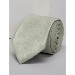 Louis Philippe Green Polyester Embroidered Tie-picture-17