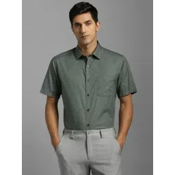 Louis Philippe Green Regular Fit Printed Shirt-picture-10