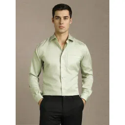 Louis Philippe Green Regular Fit Shirt-picture-17