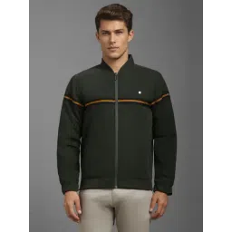 Louis Philippe Green Regular Fit Striped Jacket-picture-24