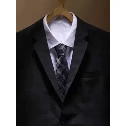 Louis Philippe Grey Checks Tie-picture-41