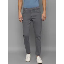 Louis Philippe Grey Cotton Regular Fit Jeans-picture-21