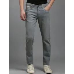 Louis Philippe Grey Cotton Regular Fit Jeans-picture-37