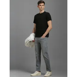Louis Philippe Grey Cotton Regular Fit Jeans image 5