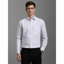 Louis Philippe Grey Cotton Regular Fit Shirt-picture-36