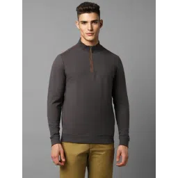 Louis Philippe Grey Cotton Regular Fit Sweatshirt-picture-11