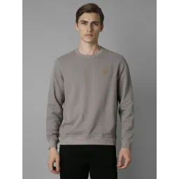Louis Philippe Grey Cotton Regular Fit Sweatshirt-picture-32