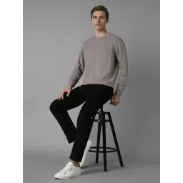 Louis Philippe Grey Cotton Regular Fit Sweatshirt image 5