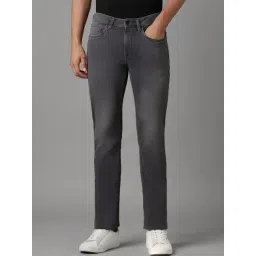 Louis Philippe Grey Cotton Slim Fit Jeans-picture-40