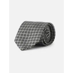 Louis Philippe Grey Embroidered Tie-picture-18