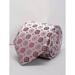 Louis Philippe Grey Polyester Embroidered Tie-picture-28